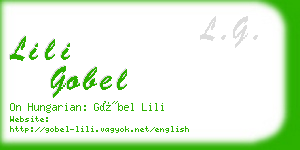 lili gobel business card